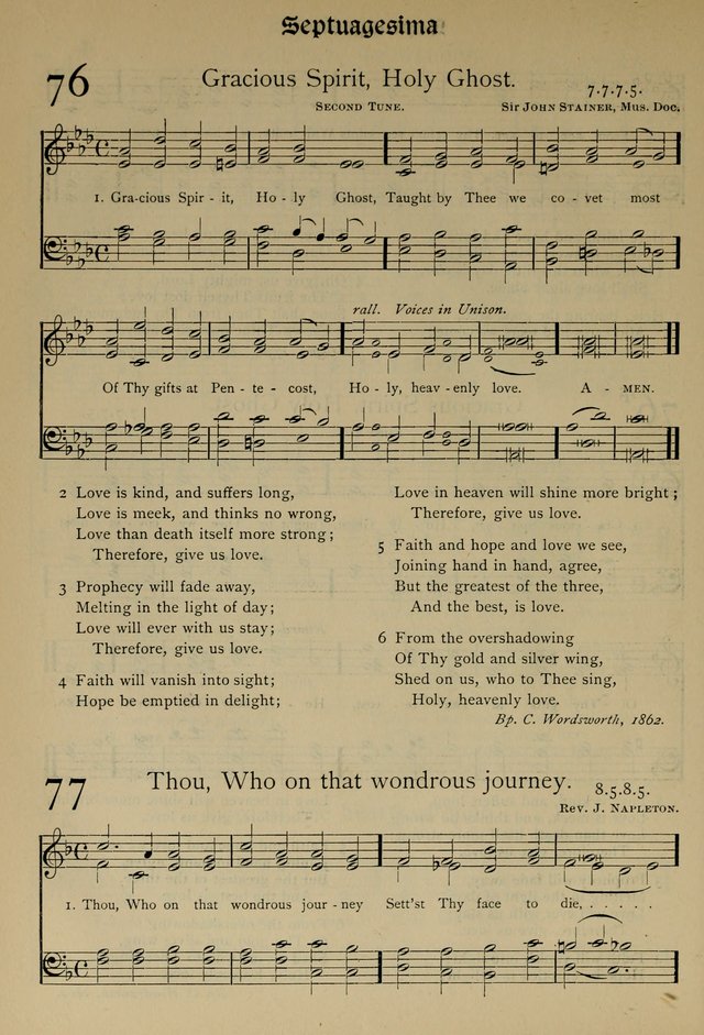 The Hymnal, Revised and Enlarged, as adopted by the General Convention of the Protestant Episcopal Church in the United States of America in the year of our Lord 1892 page 105