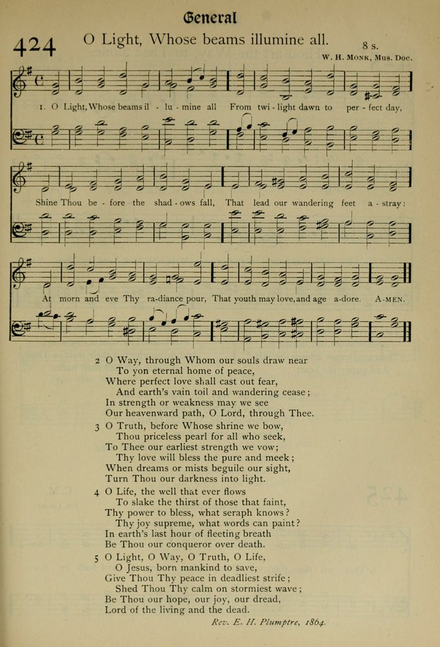 The Hymnal, Revised and Enlarged, as adopted by the General Convention of the Protestant Episcopal Church in the United States of America in the year of our Lord 1892 page 496