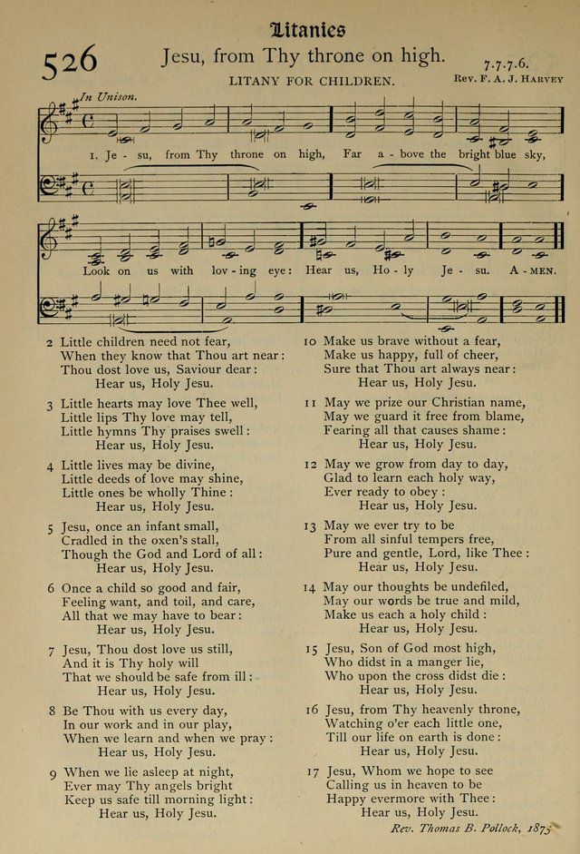 The Hymnal, Revised and Enlarged, as adopted by the General Convention of the Protestant Episcopal Church in the United States of America in the year of our Lord 1892 page 625