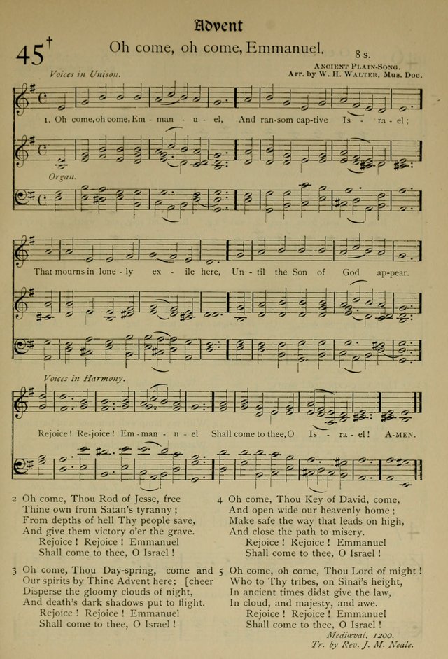 The Hymnal, Revised and Enlarged, as adopted by the General Convention of the Protestant Episcopal Church in the United States of America in the year of our Lord 1892 page 68