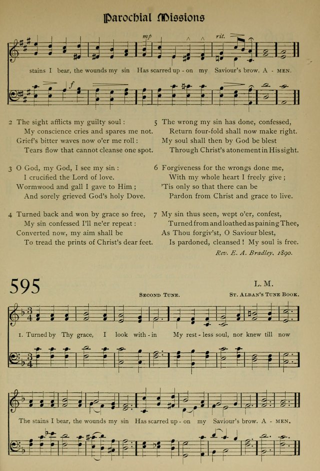 The Hymnal, Revised and Enlarged, as adopted by the General Convention of the Protestant Episcopal Church in the United States of America in the year of our Lord 1892 page 698