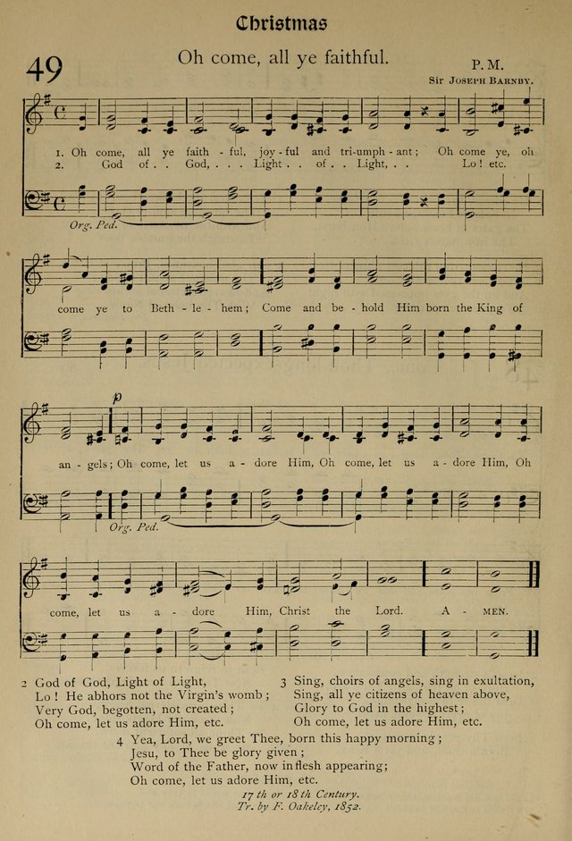 The Hymnal, Revised and Enlarged, as adopted by the General Convention of the Protestant Episcopal Church in the United States of America in the year of our Lord 1892 page 71