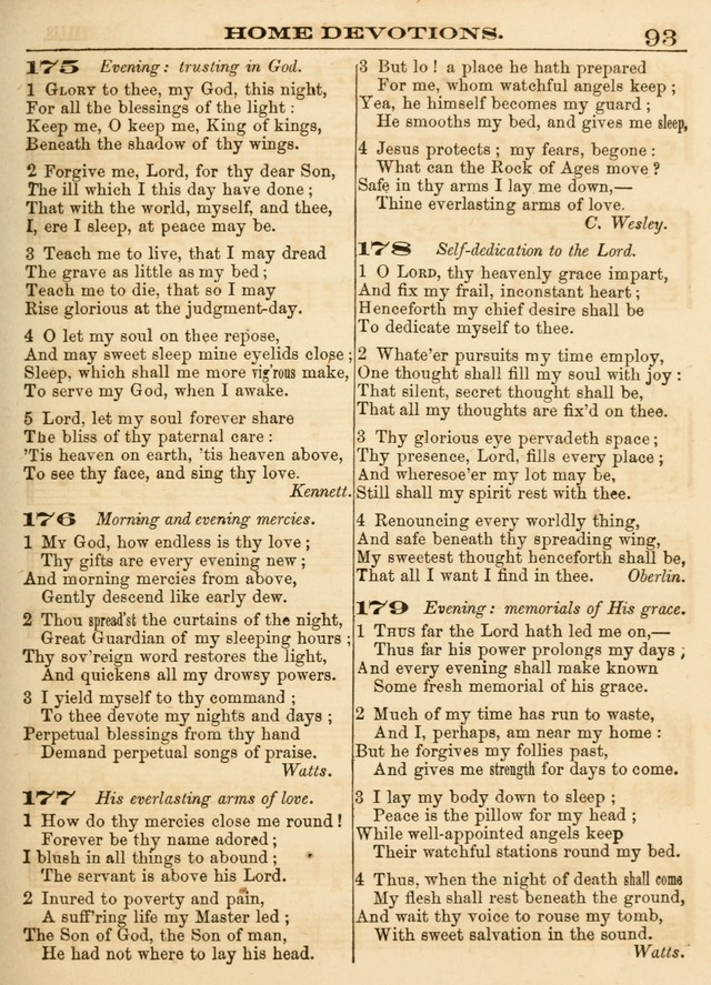Hallowed Songs: a collection of the most popular hymns and tunes, both old, and new, designed for prayer and social meetings, revivals, family worship, and Sabbath schools page 93