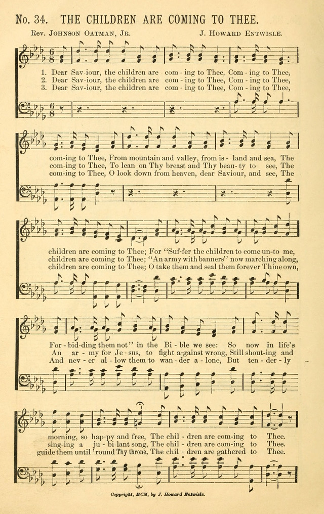 Heavenly Sunlight: containing gems of song for Sunday schools, young people