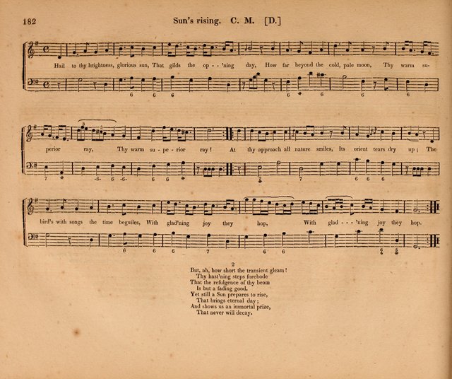 Harmonia Sacra: a Compilation of Psalm and Hymn Tunes [from the most celebrated European masters] page 182