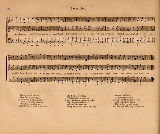 Harmonia Sacra: a Compilation of Psalm and Hymn Tunes [from the most celebrated European masters] page 186
