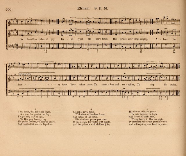 Harmonia Sacra: a Compilation of Psalm and Hymn Tunes [from the most celebrated European masters] page 206