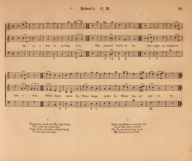 Harmonia Sacra: a Compilation of Psalm and Hymn Tunes [from the most celebrated European masters] page 91