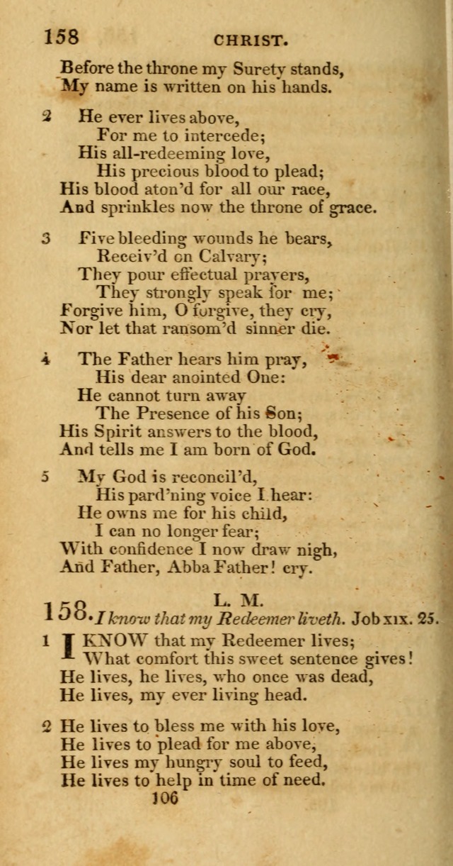 Hymns, Selected and Original: for public and private worship (1st ed.) page 106