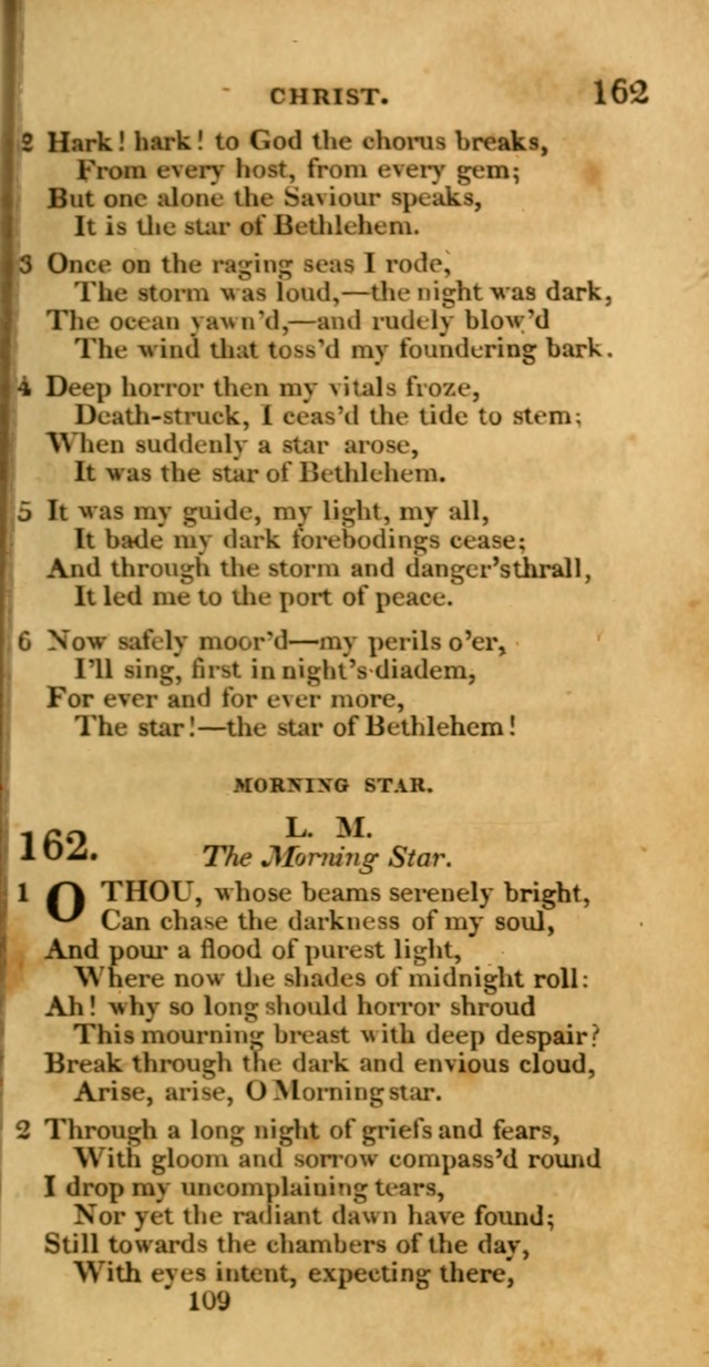 Hymns, Selected and Original: for public and private worship (1st ed.) page 109