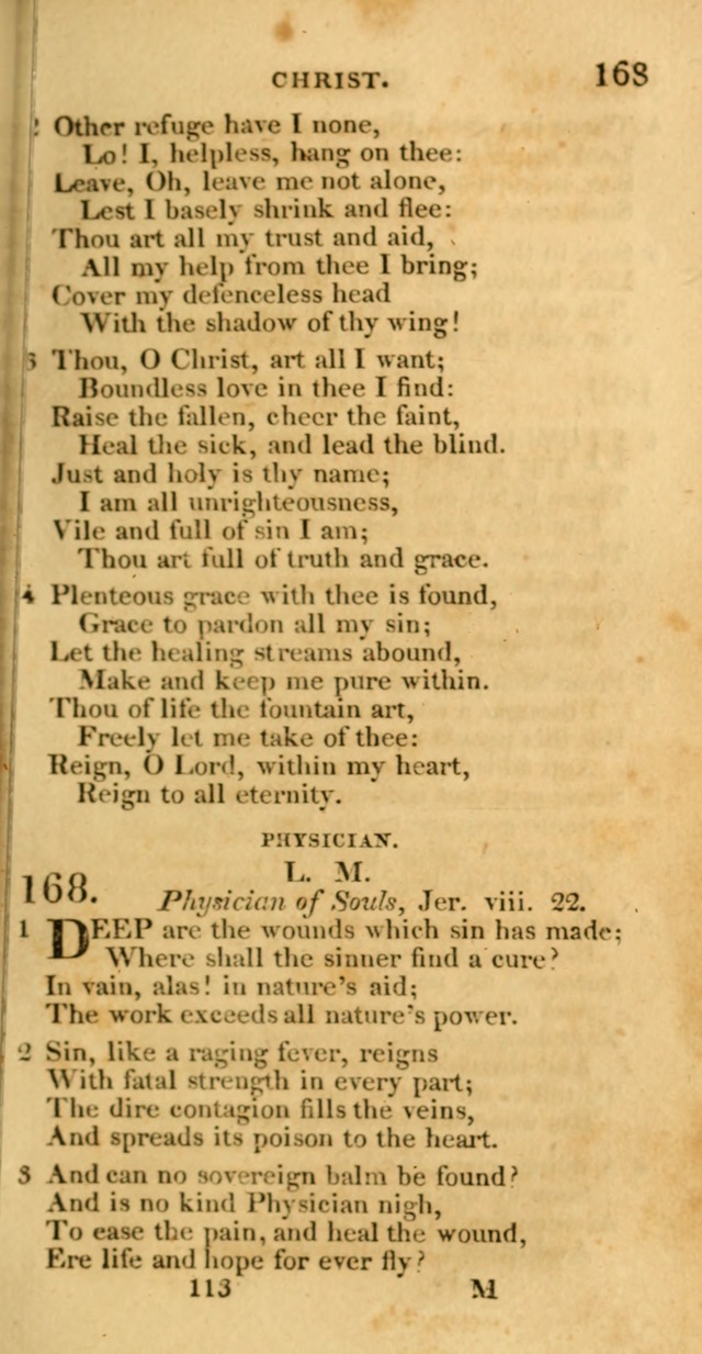 Hymns, Selected and Original: for public and private worship (1st ed.) page 113