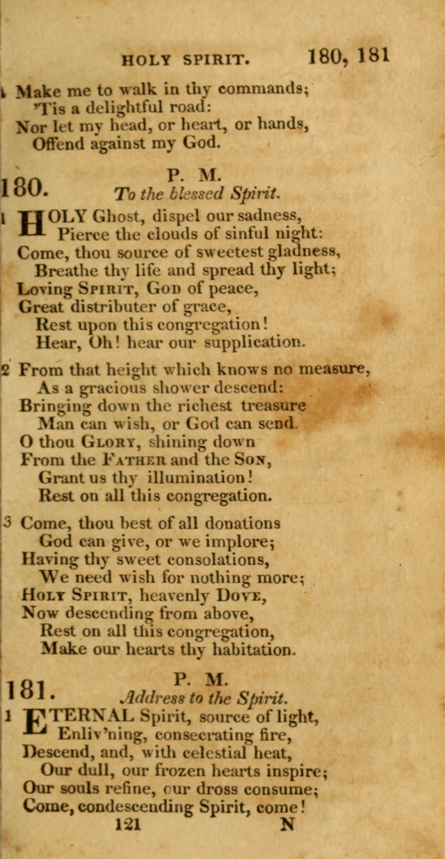 Hymns, Selected and Original: for public and private worship (1st ed.) page 121