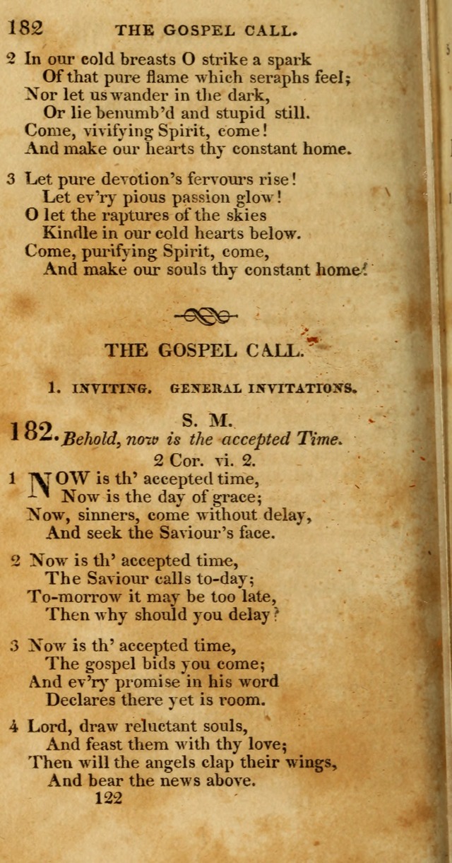 Hymns, Selected and Original: for public and private worship (1st ed.) page 122