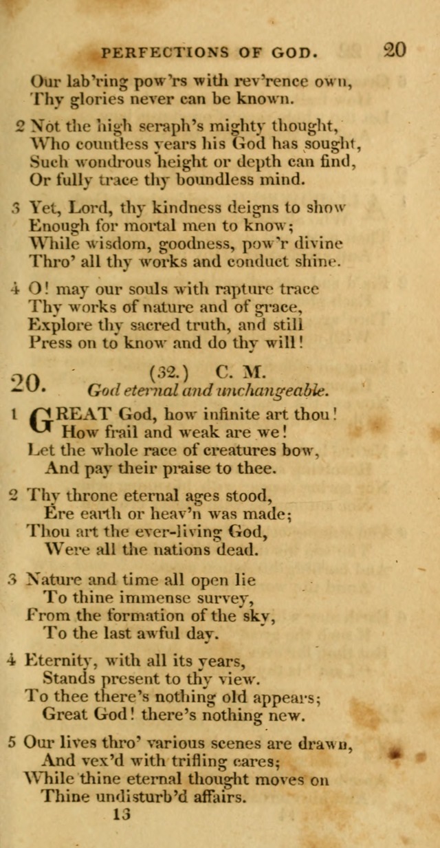 Hymns, Selected and Original: for public and private worship (1st ed.) page 13