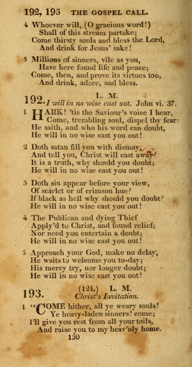 Hymns, Selected and Original: for public and private worship (1st ed.) page 130