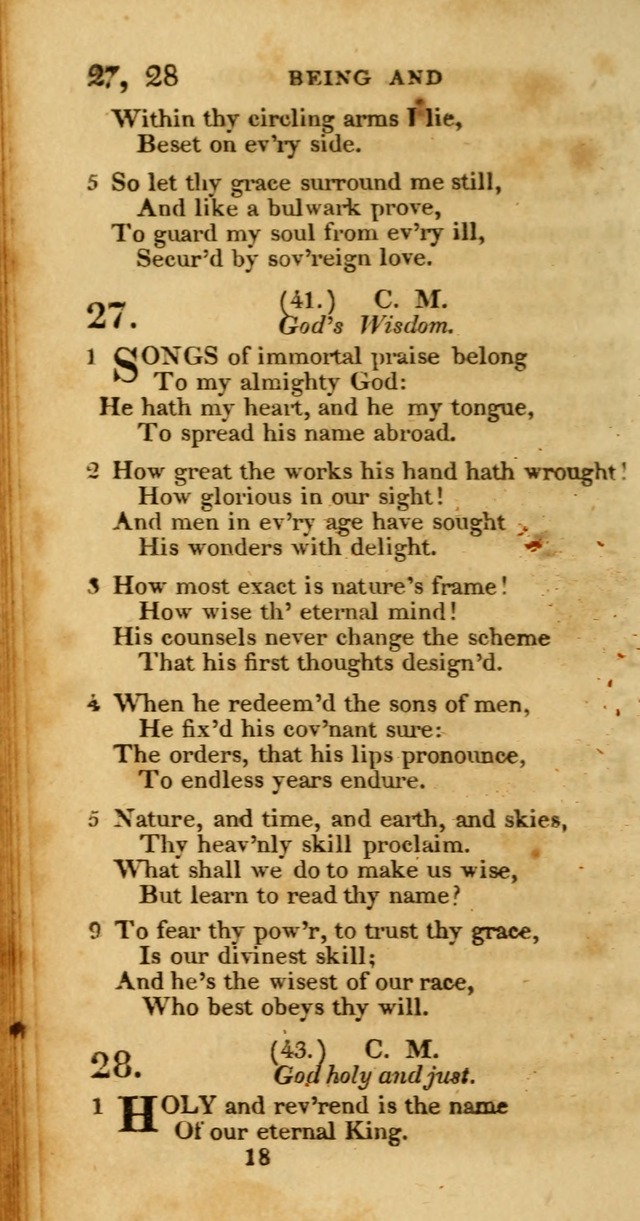 Hymns, Selected and Original: for public and private worship (1st ed.) page 18