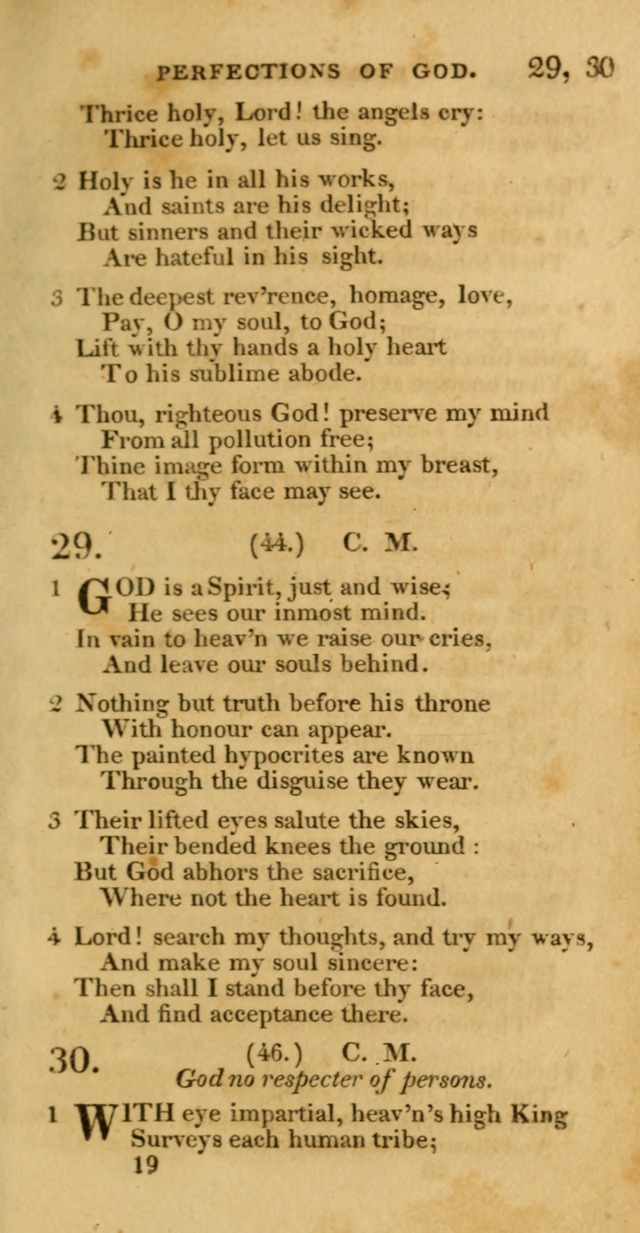 Hymns, Selected and Original: for public and private worship (1st ed.) page 19