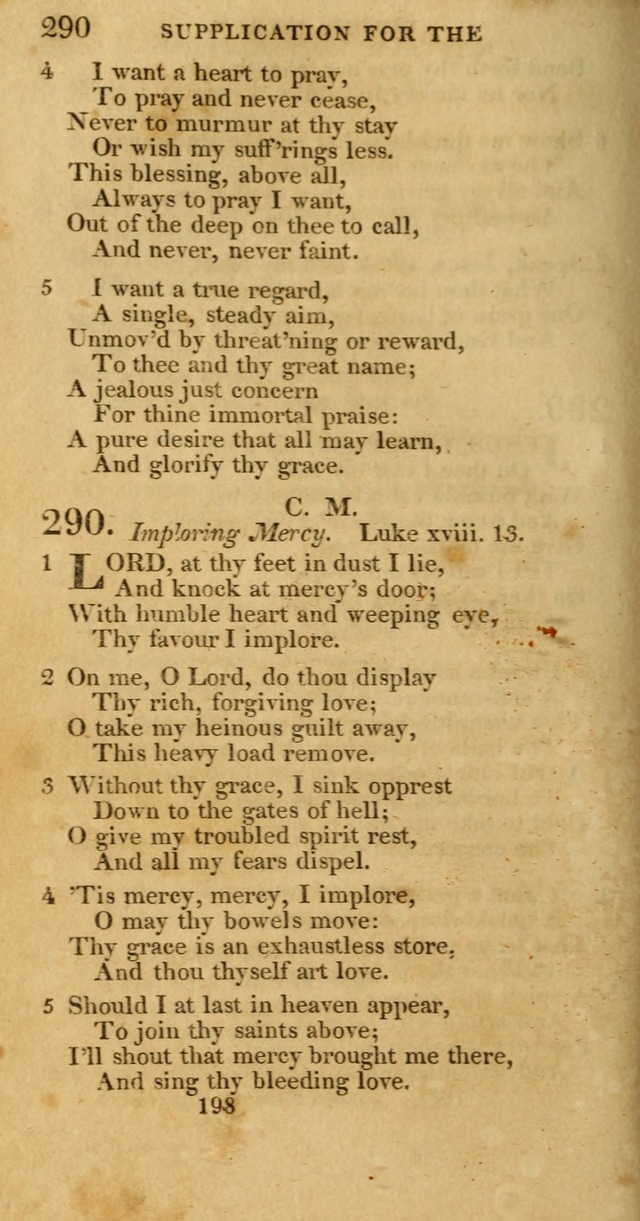 Hymns, Selected and Original: for public and private worship (1st ed.) page 198