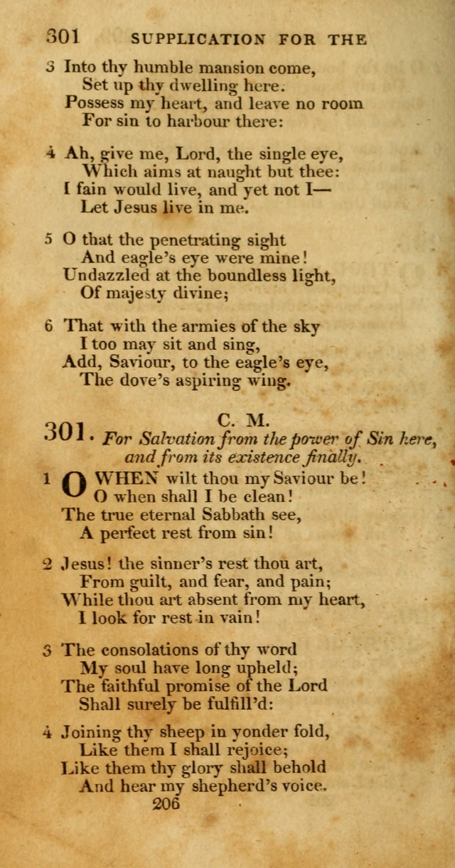 Hymns, Selected and Original: for public and private worship (1st ed.) page 206