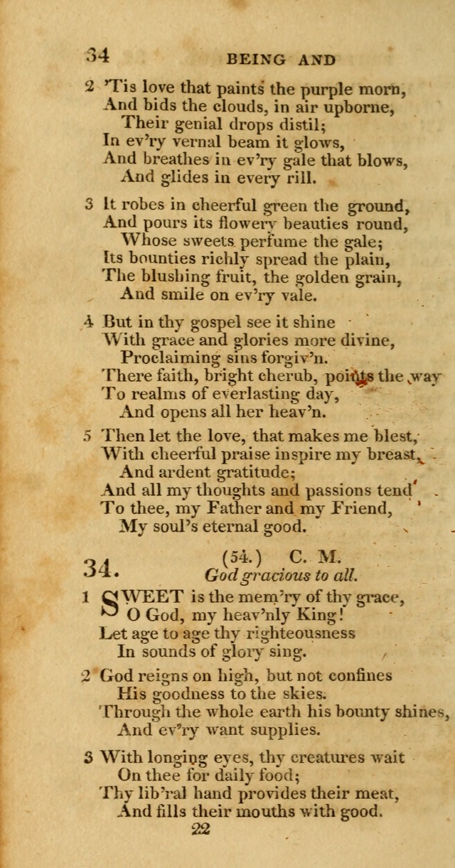 Hymns, Selected and Original: for public and private worship (1st ed.) page 22