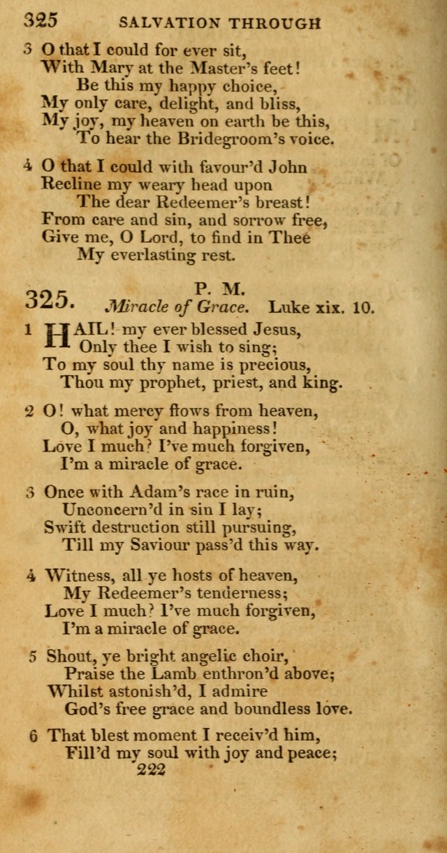 Hymns, Selected and Original: for public and private worship (1st ed.) page 222