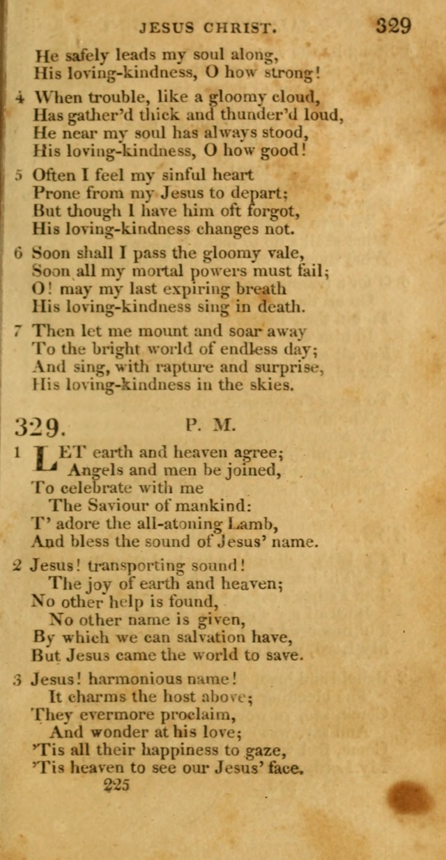 Hymns, Selected and Original: for public and private worship (1st ed.) page 225