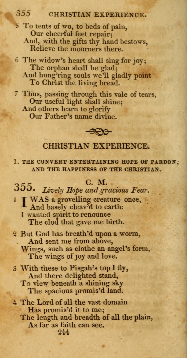 Hymns, Selected and Original: for public and private worship (1st ed.) page 244