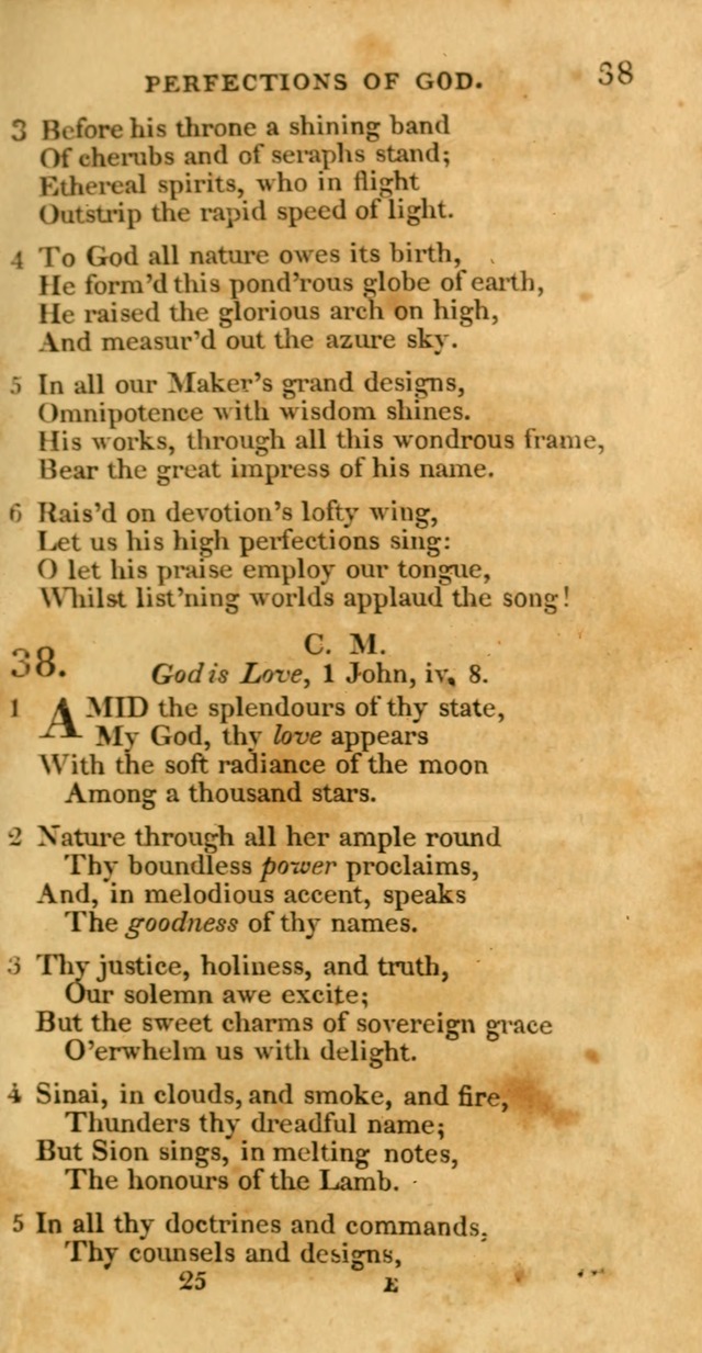 Hymns, Selected and Original: for public and private worship (1st ed.) page 25
