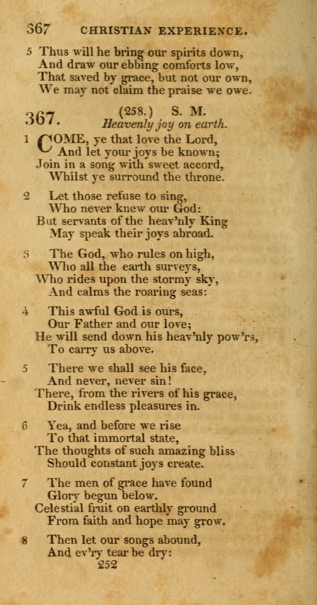 Hymns, Selected and Original: for public and private worship (1st ed.) page 252