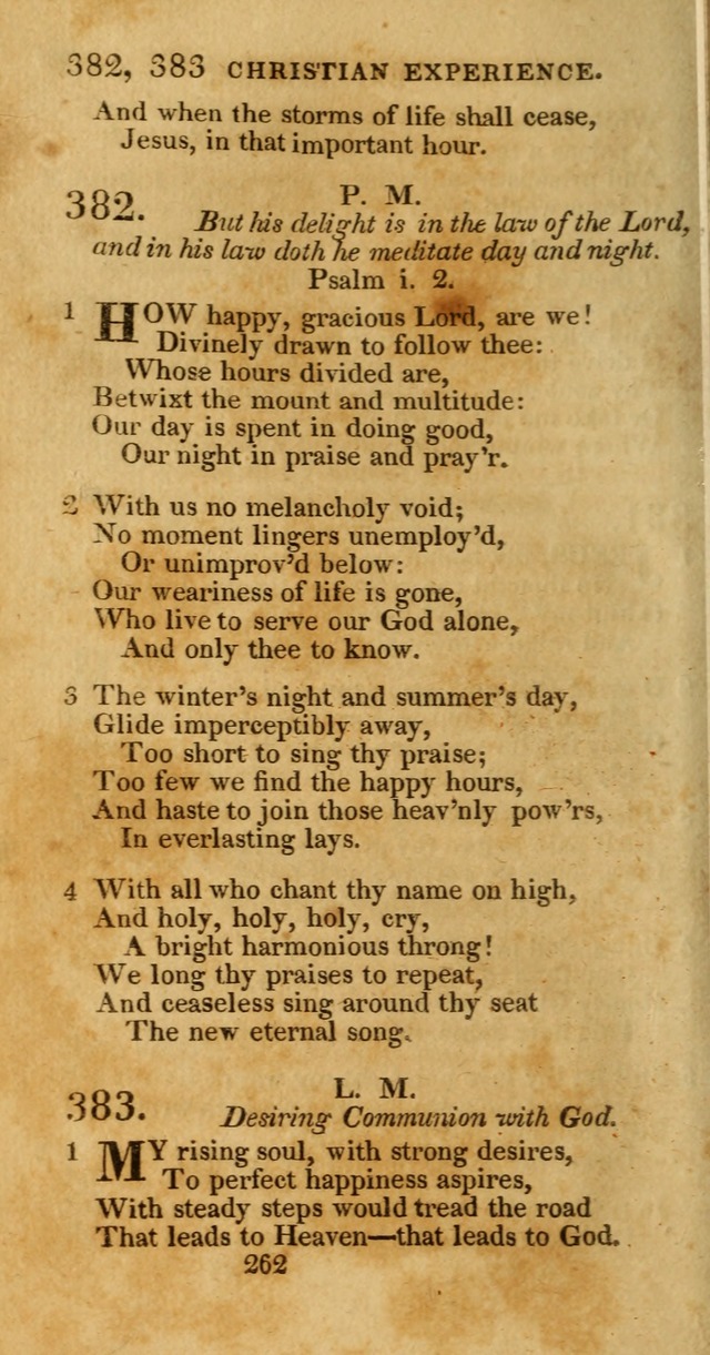Hymns, Selected and Original: for public and private worship (1st ed.) page 262