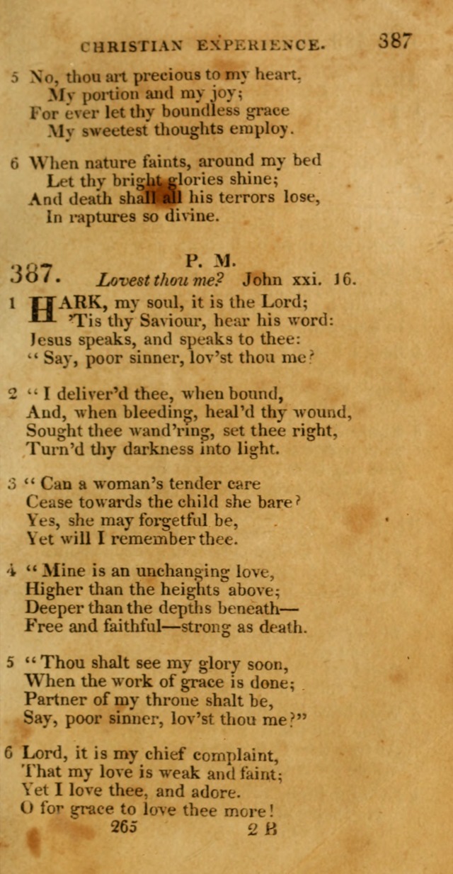 Hymns, Selected and Original: for public and private worship (1st ed.) page 265