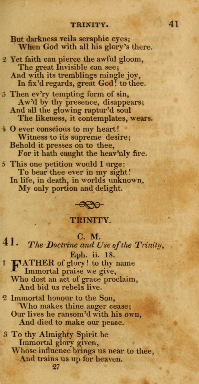 Hymns, Selected and Original: for public and private worship (1st ed.) page 27