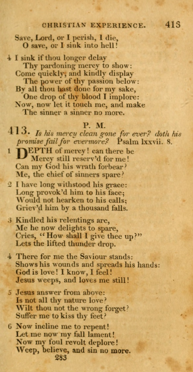 Hymns, Selected and Original: for public and private worship (1st ed.) page 283