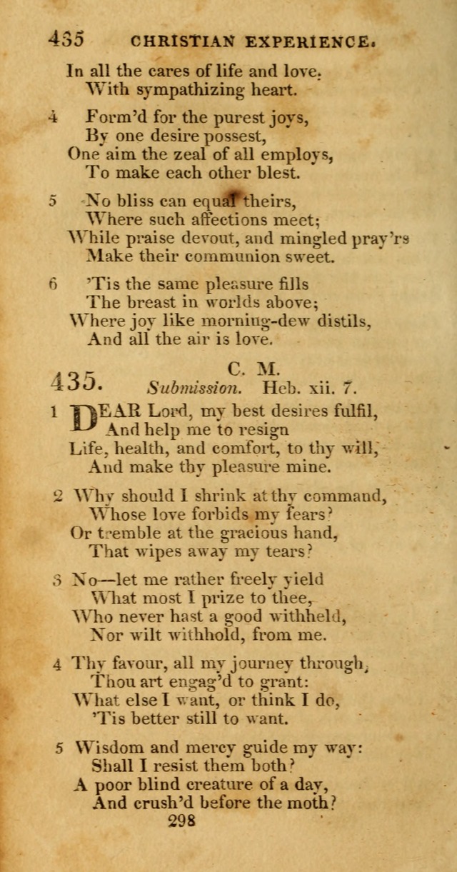 Hymns, Selected and Original: for public and private worship (1st ed.) page 298