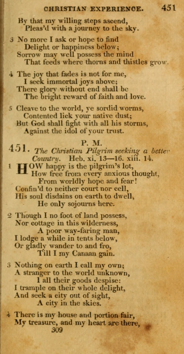 Hymns, Selected and Original: for public and private worship (1st ed.) page 309