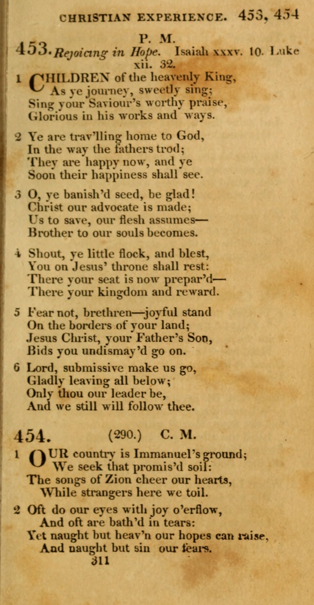 Hymns, Selected and Original: for public and private worship (1st ed.) page 311