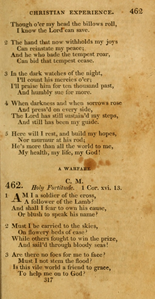 Hymns, Selected and Original: for public and private worship (1st ed.) page 317