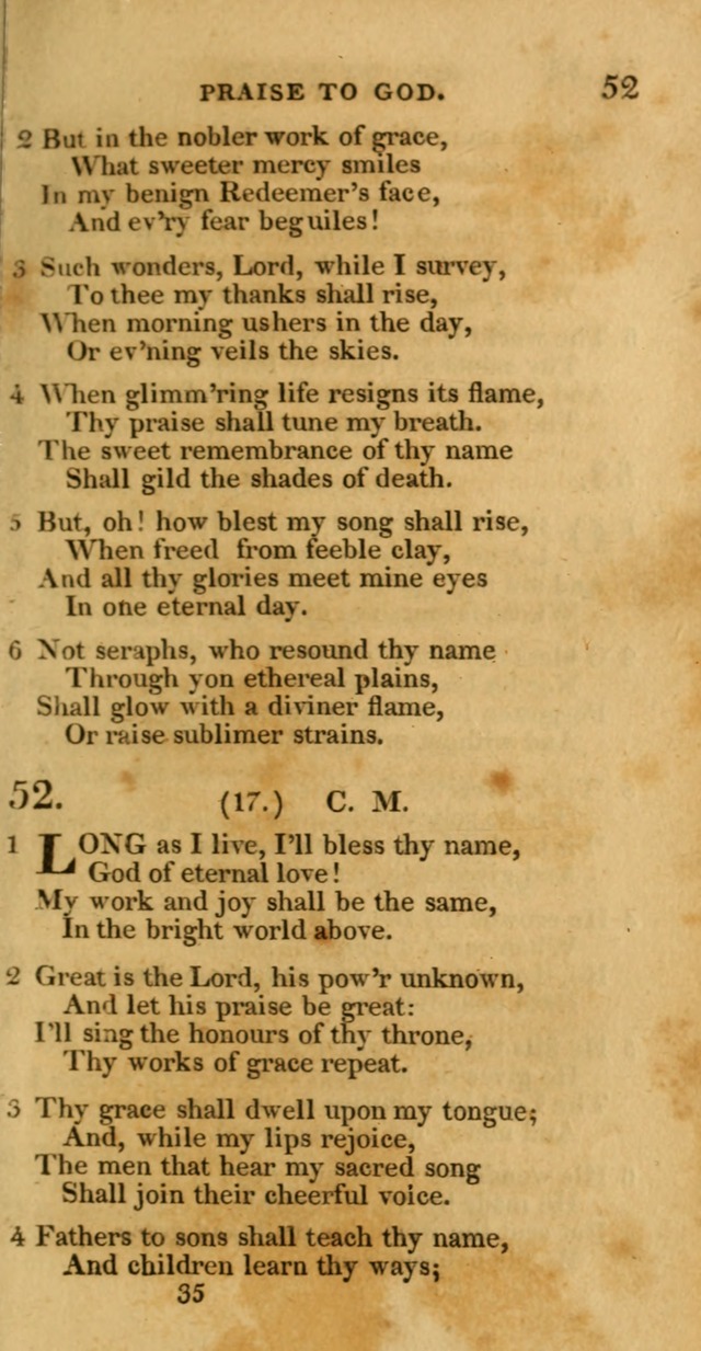 Hymns, Selected and Original: for public and private worship (1st ed.) page 35
