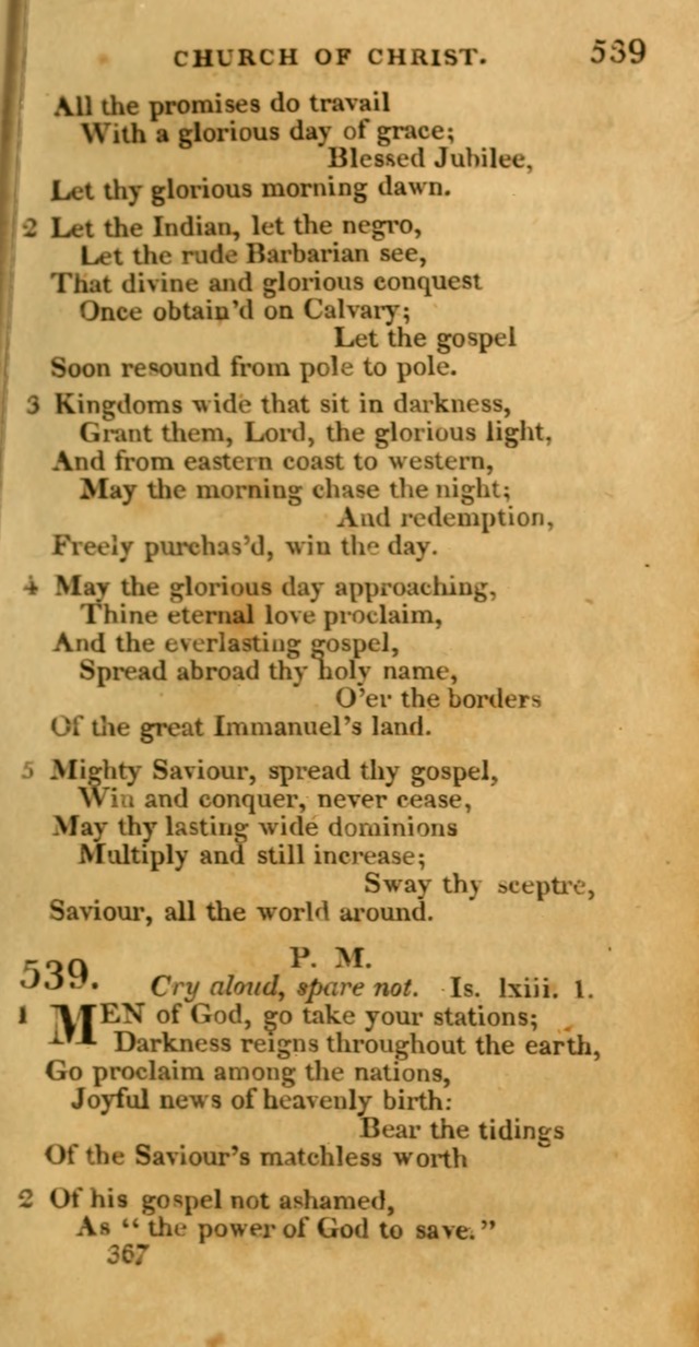 Hymns, Selected and Original: for public and private worship (1st ed.) page 367
