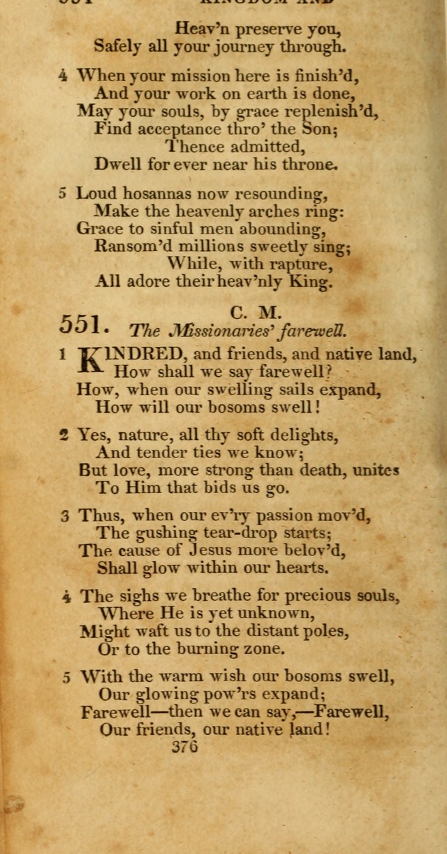 Hymns, Selected and Original: for public and private worship (1st ed.) page 376