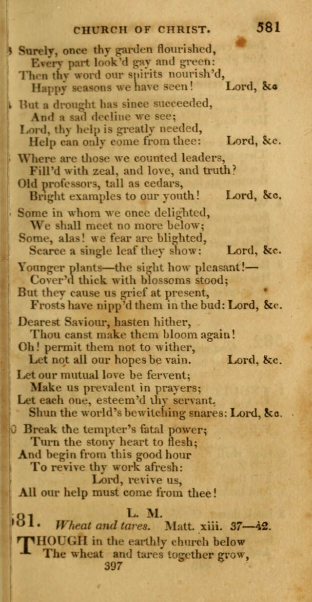 Hymns, Selected and Original: for public and private worship (1st ed.) page 397