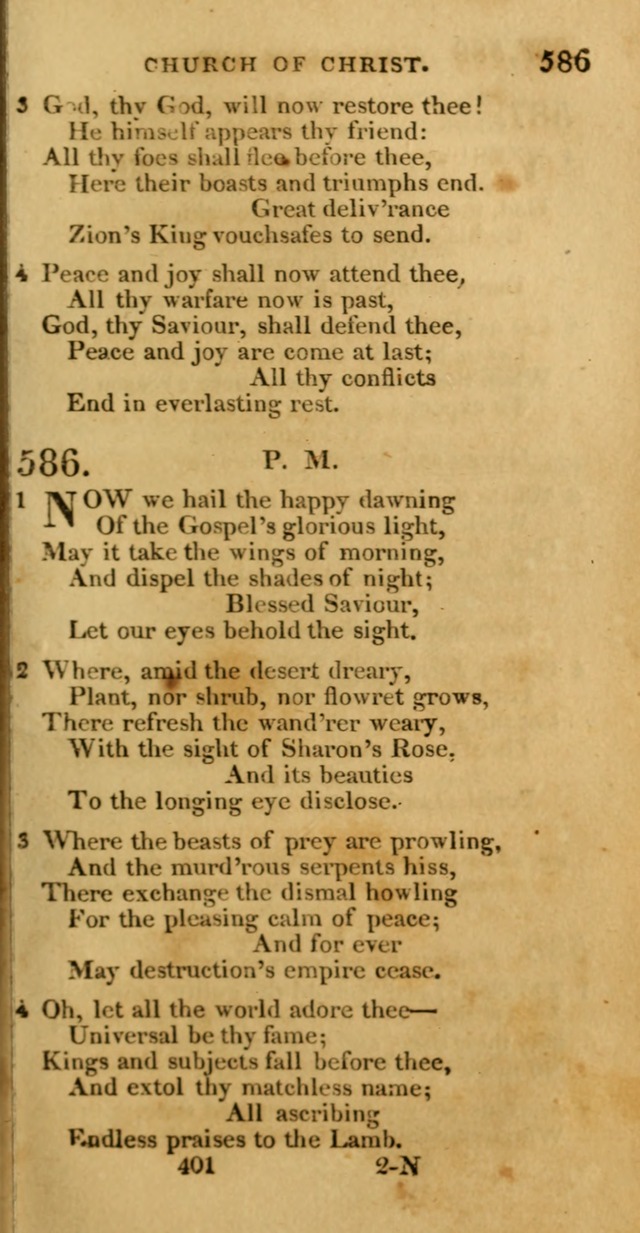 Hymns, Selected and Original: for public and private worship (1st ed.) page 401