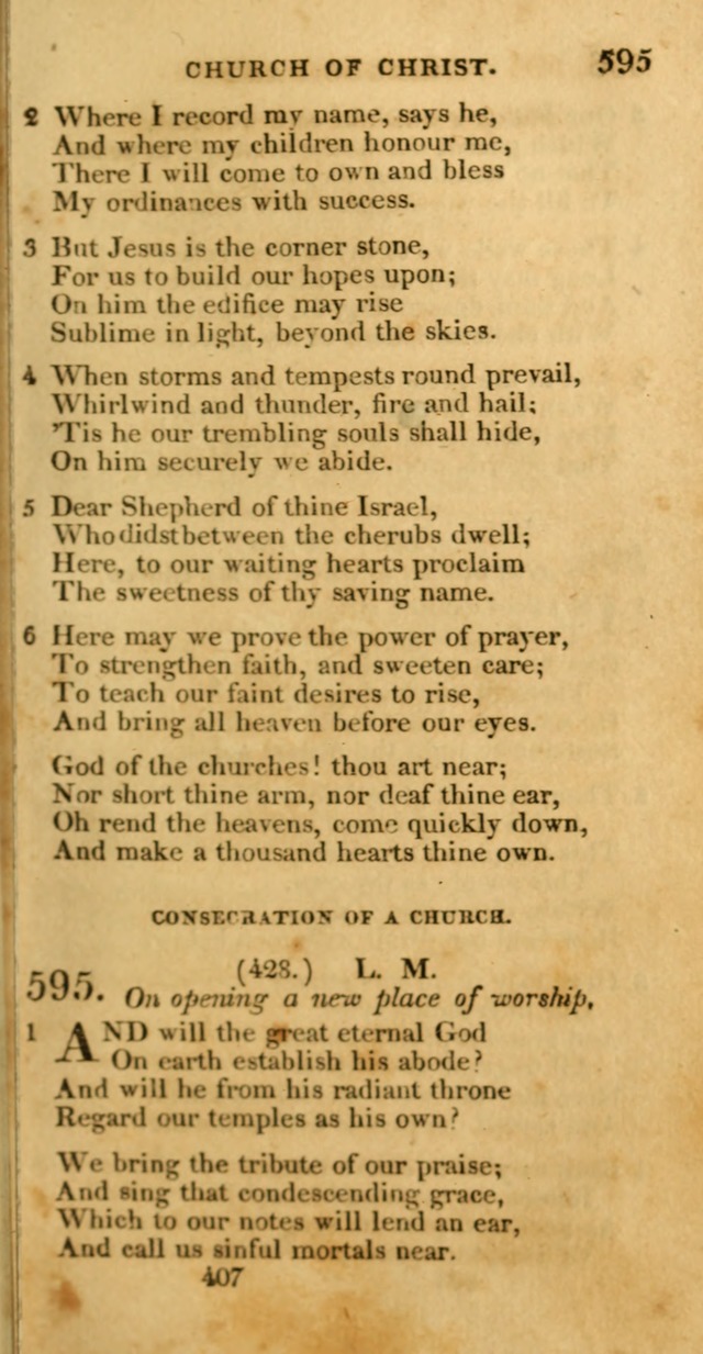 Hymns, Selected and Original: for public and private worship (1st ed.) page 407