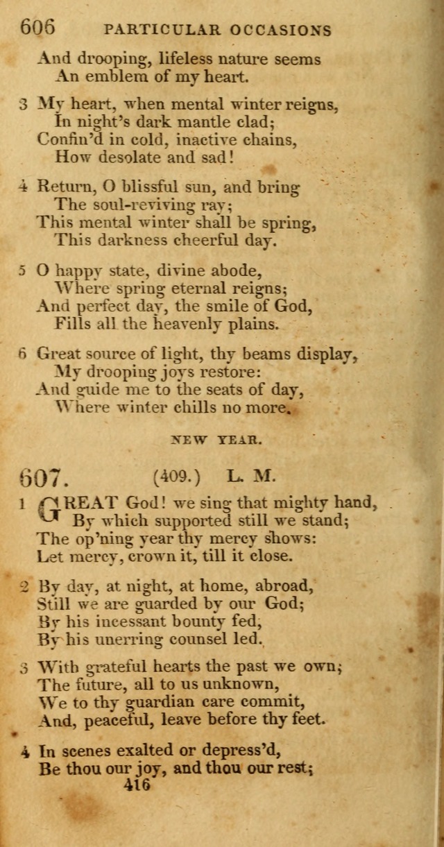 Hymns, Selected and Original: for public and private worship (1st ed.) page 416
