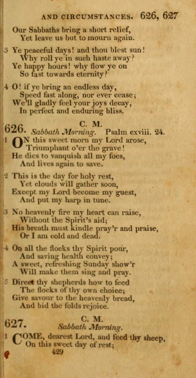 Hymns, Selected and Original: for public and private worship (1st ed.) page 429