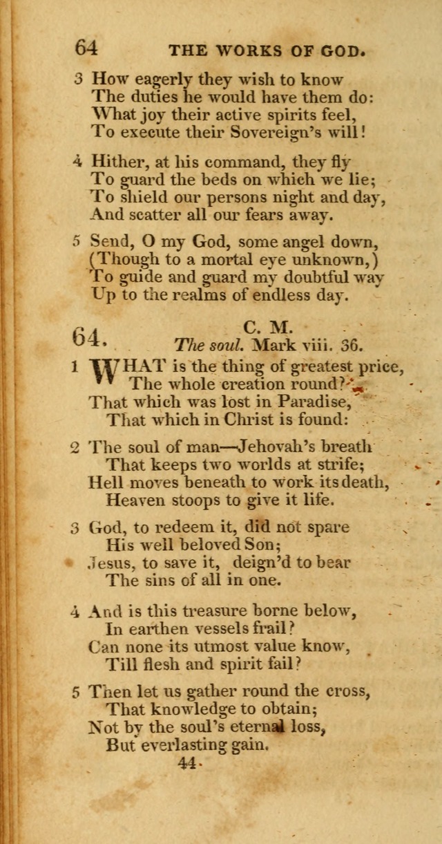 Hymns, Selected and Original: for public and private worship (1st ed.) page 44