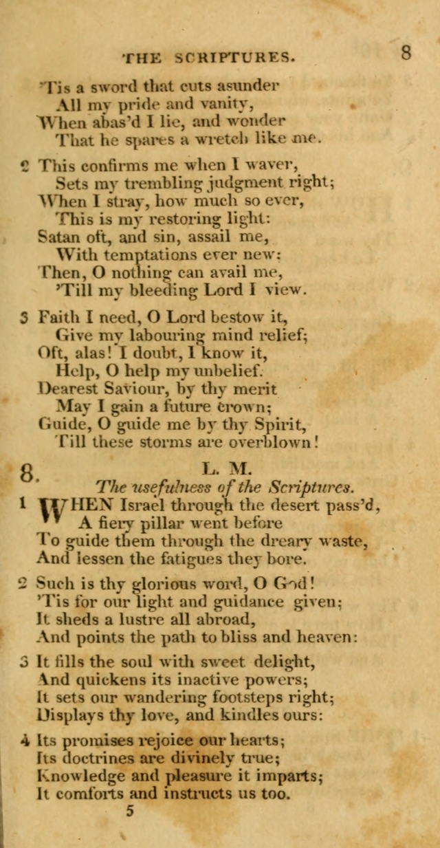 Hymns, Selected and Original: for public and private worship (1st ed.) page 5