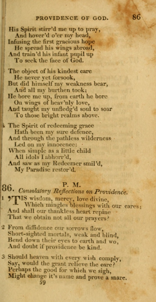 Hymns, Selected and Original: for public and private worship (1st ed.) page 59