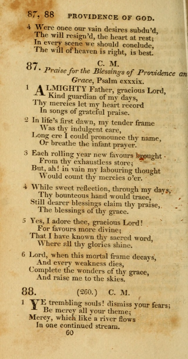 Hymns, Selected and Original: for public and private worship (1st ed.) page 60