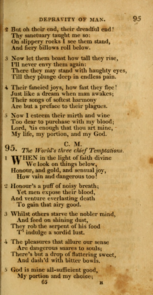 Hymns, Selected and Original: for public and private worship (1st ed.) page 65